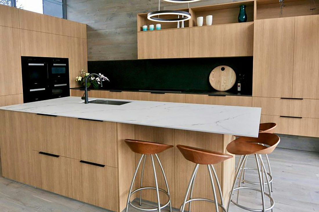 Solid wood kitchen cupboards