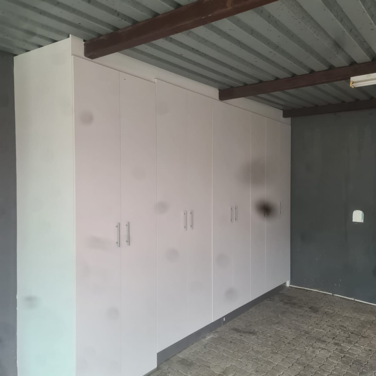Garage storage cupboards
